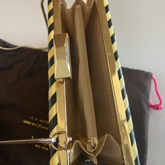 KATE SPADE "MISS PENNY'S" VINYL EMANUELLE ICE CREAM FRAME BOX CLUTCH - Picture 7 of 11